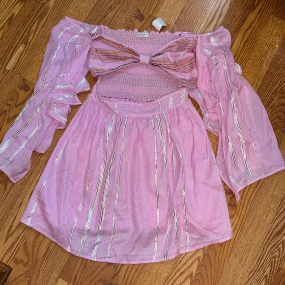 💕Pitusa Pink Silver Dress BNWT ShopMorley Boutique💕 - Picture 2 of 15